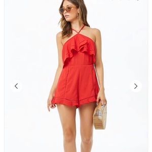 Forever 21 Red Romper